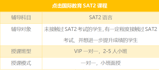 SAT2语言（Languages）课程培训辅导班